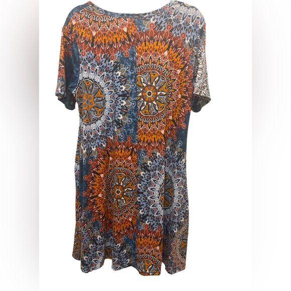 Wneedu Dress Multicolored Casual MIDI Size XL NWT - Picture 9 of 9